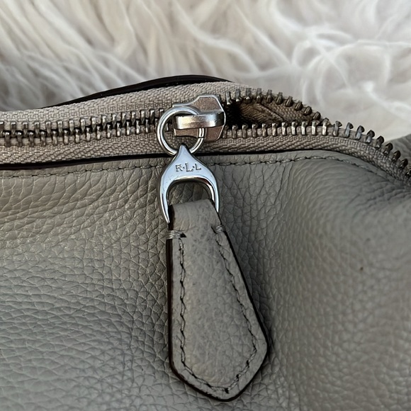 LAUREN RALPH LAUREN Cornwall Pebbled Leather HandBag/Purse/Slouch Hobo NWT - Picture 10 of 16